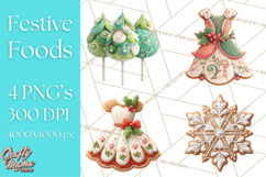 Christmas Sweets Food Cookies PNG Product Image 1