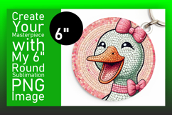Sophisticated Circle PNG Car Coaster , Goose Product Image 1