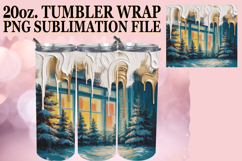 Enchanted days 20oz tumbler wrap, Winter Product Image 1