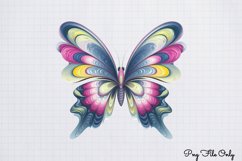 Smoke Butterflies Clipart PNG Product Image 1