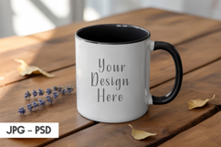 Matte Black Mug Mockup PSD Product Image 1