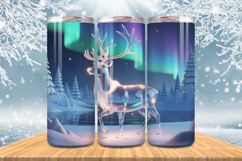 Winter Wonderland Snowflake PNG, Icy Tree 20oz Tumbler wrap Product Image 1