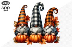 Halloween Gnomes Sublimation - Clipart PNG Design Product Image 1