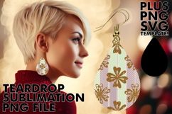 Dazzling TEARDROP Earrings Design Ideas, Gold Flower Product Image 1