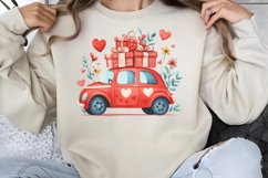 Cute Watercolor Valentines Day Clipart PNG Product Image 1