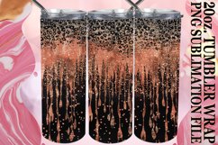 Leopard &amp; Flower Tumbler Wrap - Sparkle Blossom Product Image 1