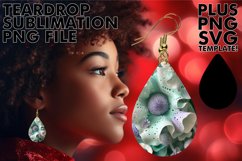Dynamic 3D Abstract Earring Patterns PNG Product Image 1