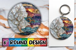 Mosaic Magic Car Coasters: Shimmering Splendor Product Image 1