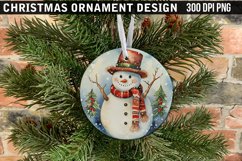 Christmas Ornament Sublimation PNG Design Product Image 1