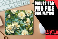 Exquisite Flower Fantasy Sublimation Mouse Pad Design PNG Product Image 1