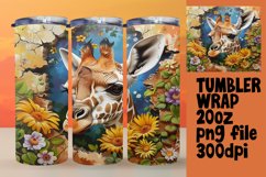 Adorable Spring Animals in 3D Wall Hole Wrap Product Image 1