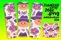 Smiling Retro Tumbler Wrap Sublimation 20oz Product Image 1