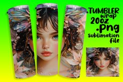 VIBRANT 20oz Tumbler Wrap for Sublimation , Fairy Product Image 1