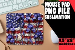 Patriotic Emblem 3D Mouse Mat - Sublimation Product Image 1