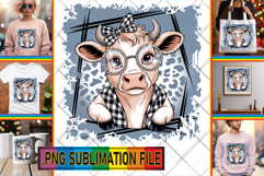 Elegant PNG Designs for TSHIRTS, Cute Cow Product Image 1