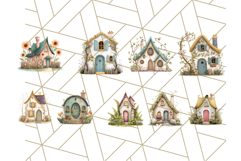 Whimsical Cottagecore Cottage PNG Clipart, Fairy House Png Product Image 9