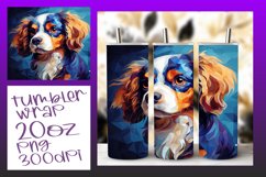 Abstract Dog Painting Tumbler Wrap - Design Product Image 1