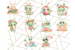 Alien Vacation Clipart PNG, Cute Summer Galaxy Art Clip Art Product Image 5
