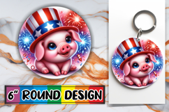 Joyful Round Designs for Holidays, USA Animals Product Image 1