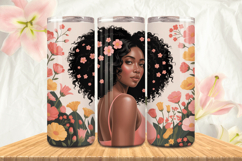 Black Girl Magic Black Woman Positive mind 20oz Tumbler wrap Product Image 1