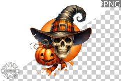 Halloween Skull Sublimation - Clipart PNG Design Product Image 1