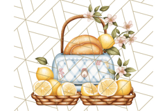 Mediterranean Cottagecore Kitchen PNG Clipart with Lemons Product Image 2