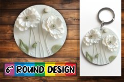 Petal Dreamscape: Sublimation Circle Design Product Image 1