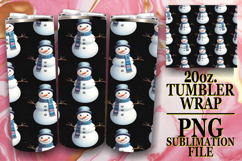 Serene Days 20oz tumbler wrap, Christmas Product Image 1