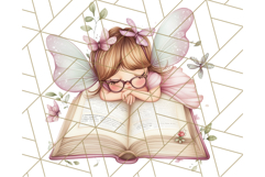 Bookish Fairy PNG Clipart, Whimsical Reading Elements Png Product Image 5