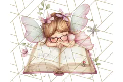 Bookish Fairy PNG Clipart, Whimsical Reading Elements Png Product Image 5