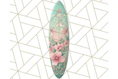Pink and Mint Summer Clipart PNG Beach Icons, Summer Fun Png Product Image 5
