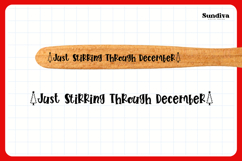 Christmas Wooden Spoon Handle Quotes SVG - Just Stirring Product Image 3