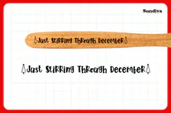 Christmas Wooden Spoon Handle Quotes SVG - Just Stirring Product Image 3