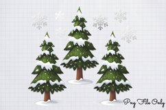 Woodland Christmas Watercolor Clipart PNG Product Image 1