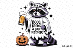 Boos Brews &amp; Bad Decisions Svg | Halloween Svg | Svg Files Product Image 1