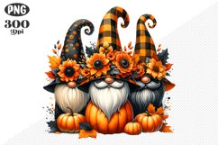Halloween Gnomes Sublimation - Clipart PNG Design Product Image 1