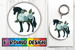 Joyful Sublimation Circle Designs, Flower Animals Product Image 1