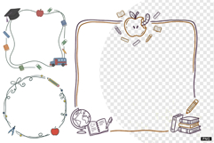 Back To School Frames Clipart Product Image 1