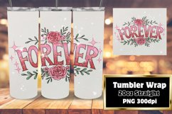 Bright 20oz Tumbler Wrap Design , Valentines Product Image 1