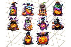 Bright Halloween Potion Bottle PNG Clipart, Holiday Elements Product Image 5