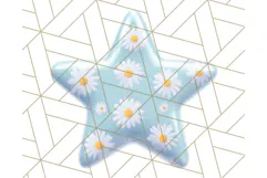 Cute Puffy Star Clipart PNG, 3D Glossy Pastel Stars Clip Art Product Image 5