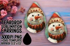 Charming Teardrop Design for DIY , Snowman Product Image 1