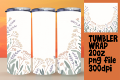 Handcrafted 20oz Tumbler Design , Flowers Product Image 1