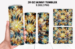 Skinny Tumbler 20oz Wrap Design, Summer Tumble PNG Design Product Image 1