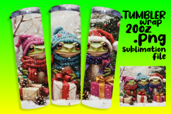 FRESH 20oz Tumbler PNG Design , Cute Xmas Product Image 1