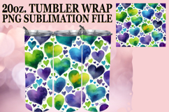 CHEERFUL PRESENT 20oz TUMBLER WRAP, Heart Product Image 1