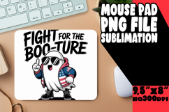 Cheerful MOUSE PAD Sublimation PNG, Funny Ghost Product Image 1