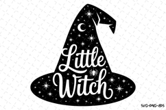 Little Witch Svg | Halloween Svg | Svg Cut Files Product Image 1