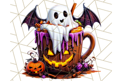 Spooky Café Cuties Halloween PNG Clipart, Holiday Elements Product Image 5