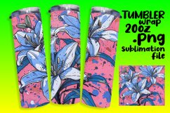 Colorful Floral Tumbler Wrap Patterns for 20oz Product Image 1